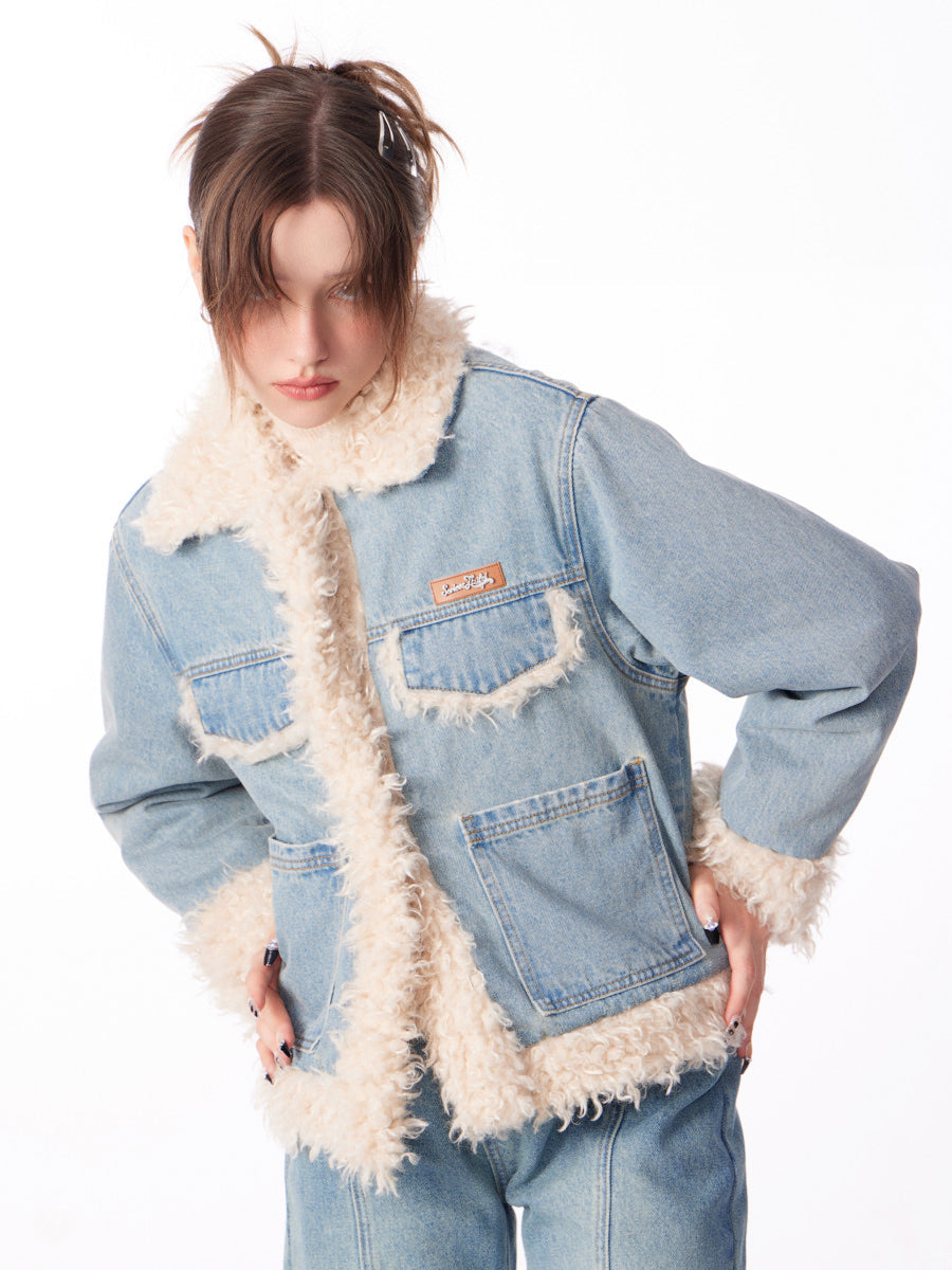 Thick Cotton Denim Coat