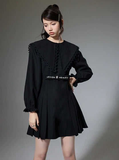 Temperament a-line short dress