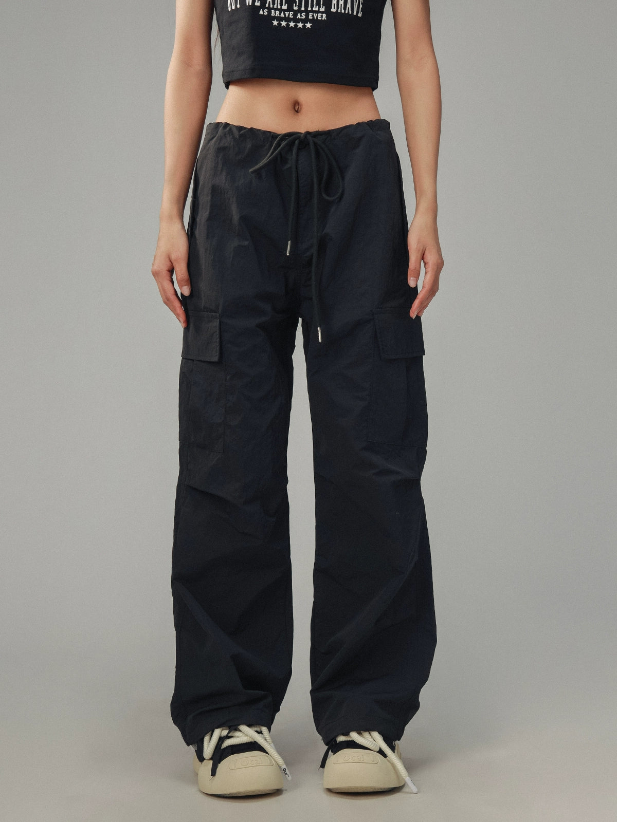 Retro Workwear Loose Pants