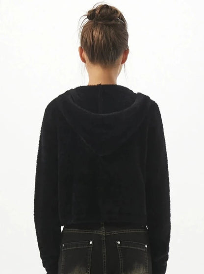 American Cropped Hooded Butterfly Jacket