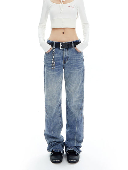 Ripple Loose Wide Leg Bootcut Pants