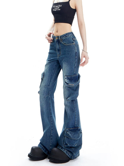 American Washed Flare Jeans