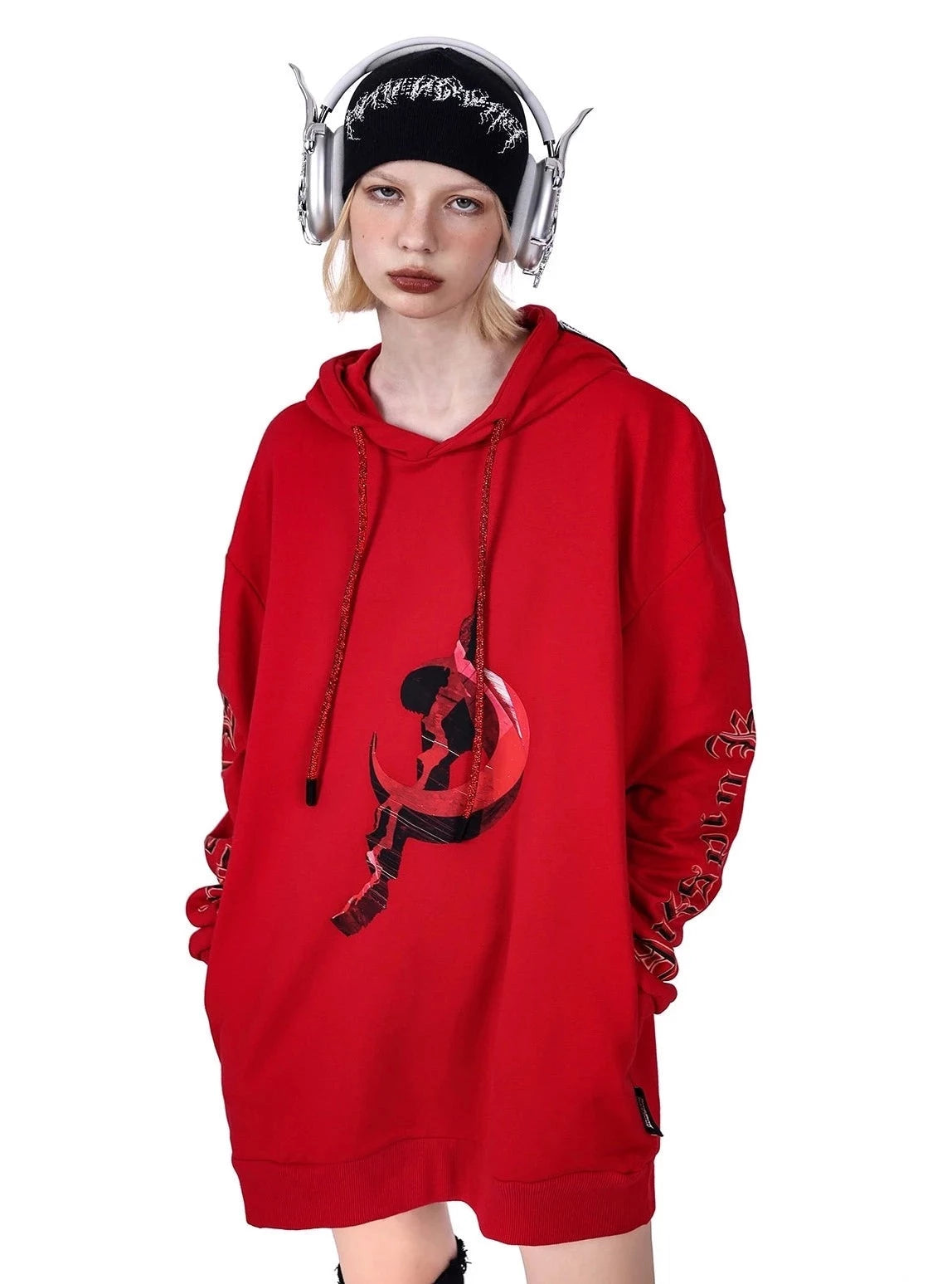 Hat Rope Hooded Sweatshirt Coat