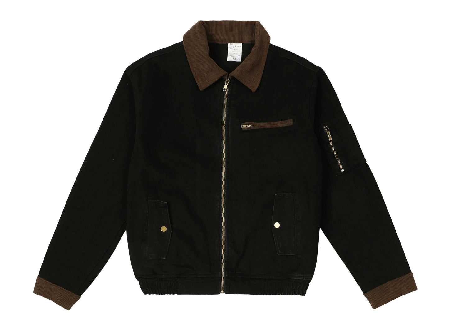 Brown Shirt Collar Casual Jacket