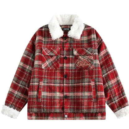American vintage lambswool cotton jacket