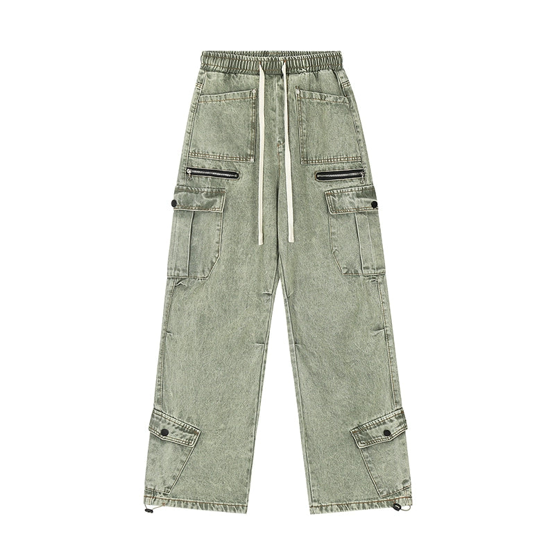 American wash strappy jeans Pants