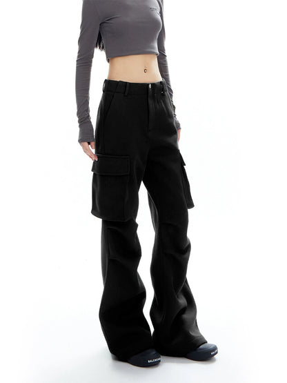 Pleated Loose Skinny Leggings Cargo Pants