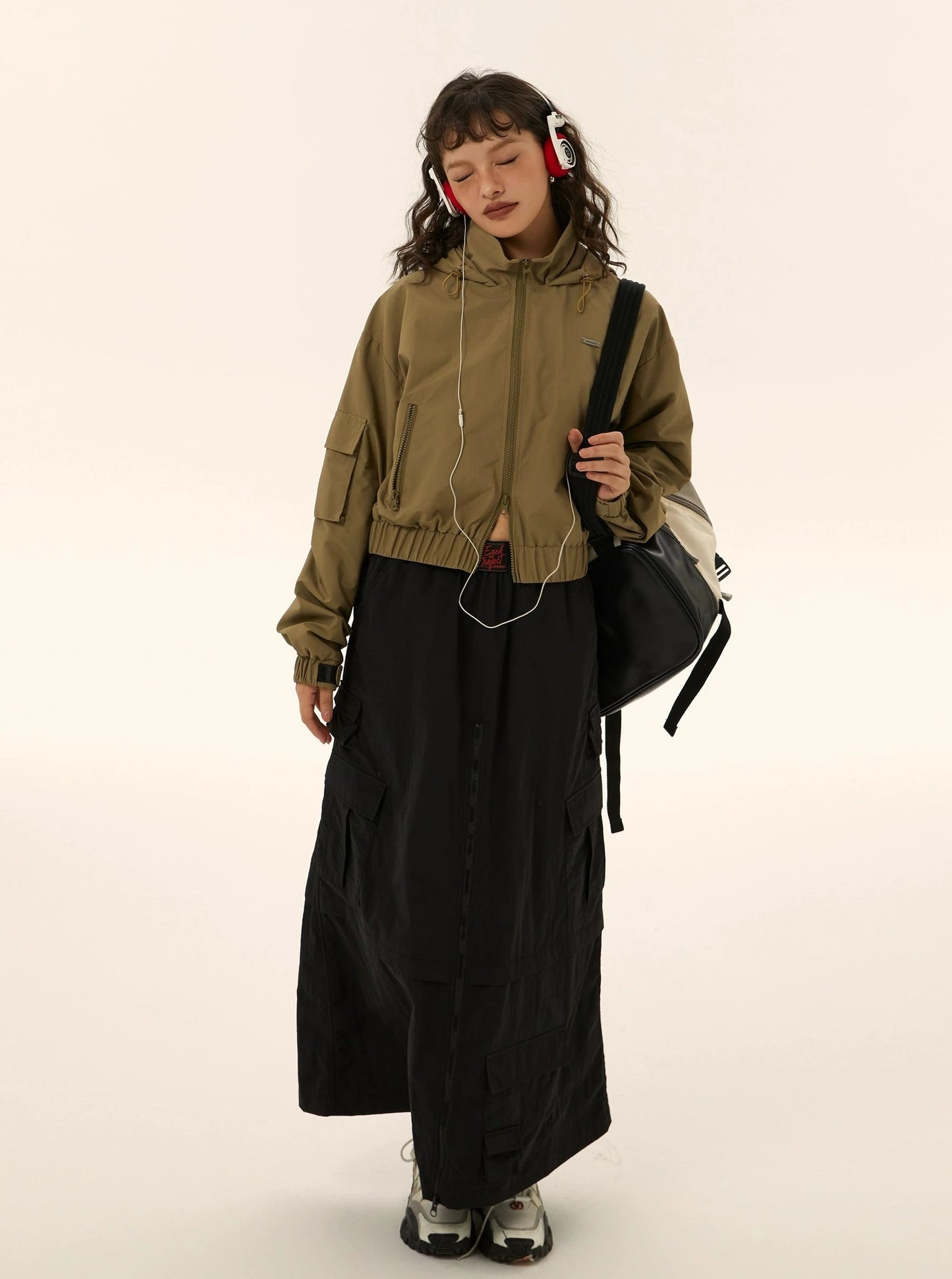 American retro cargo skirt