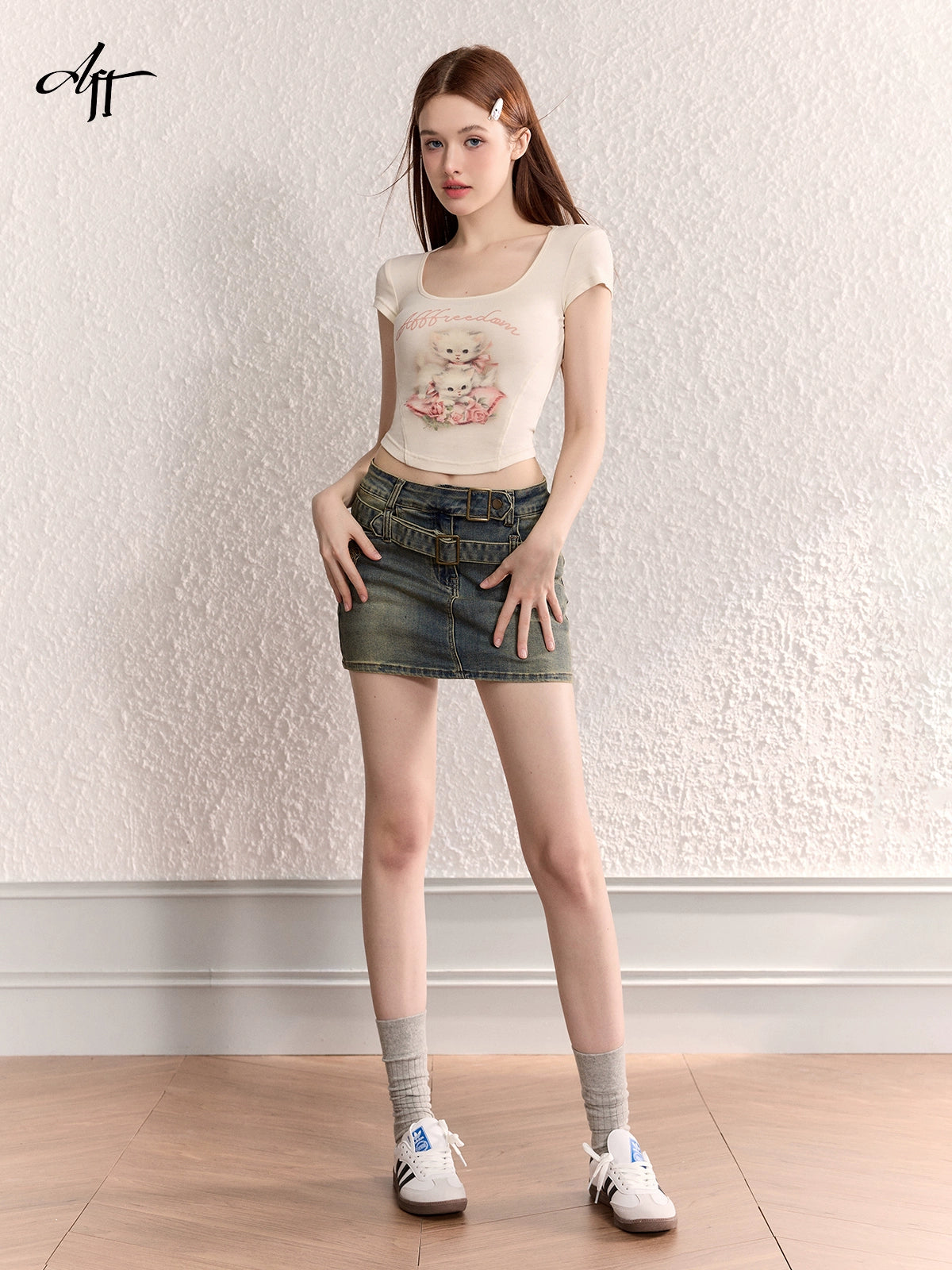 ORIGINAL CAT T-SHIRT SLIM TOP