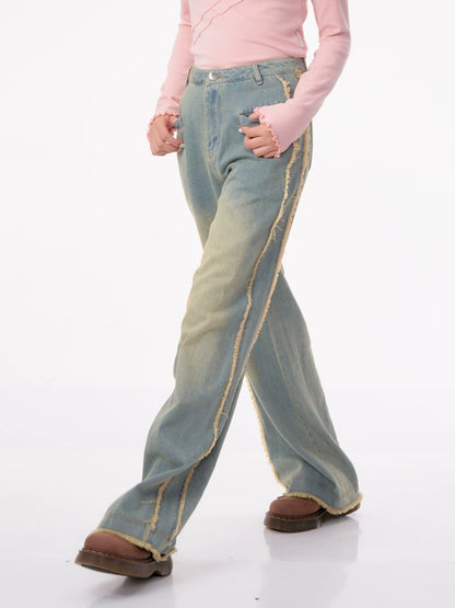 Retro Low Edge Straight Pants