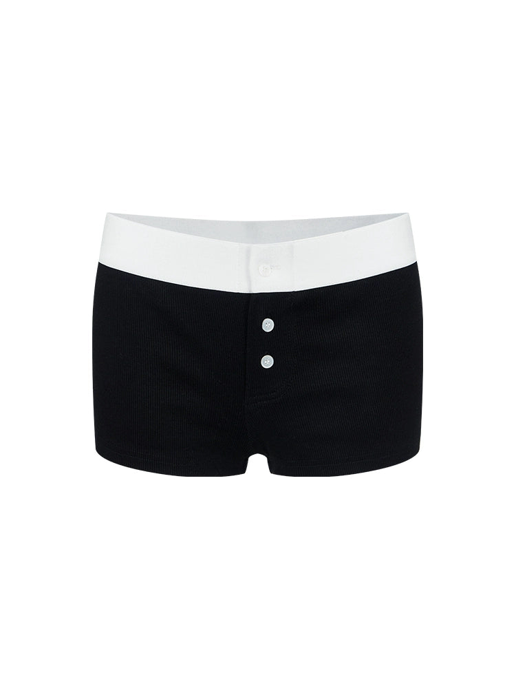 American Three Button Slim Hot Pants