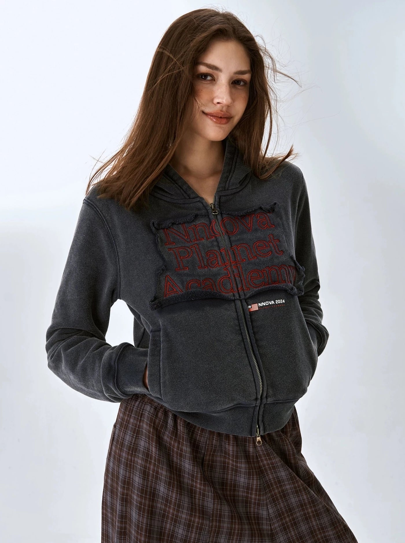 American Retro Short Hoodie Jacket