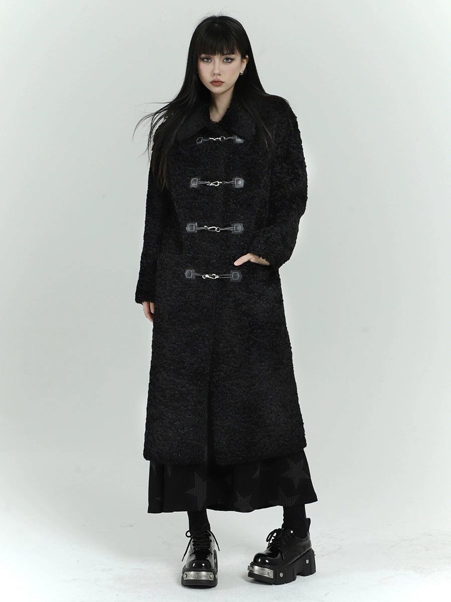 Lamb Wool Mid Length Jacket