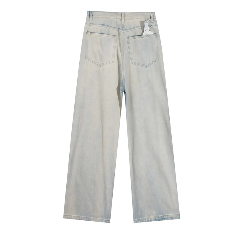 American multi-pocket cargo jeans long pants