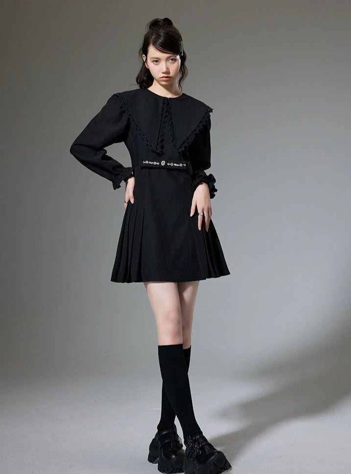 Temperament a-line short dress