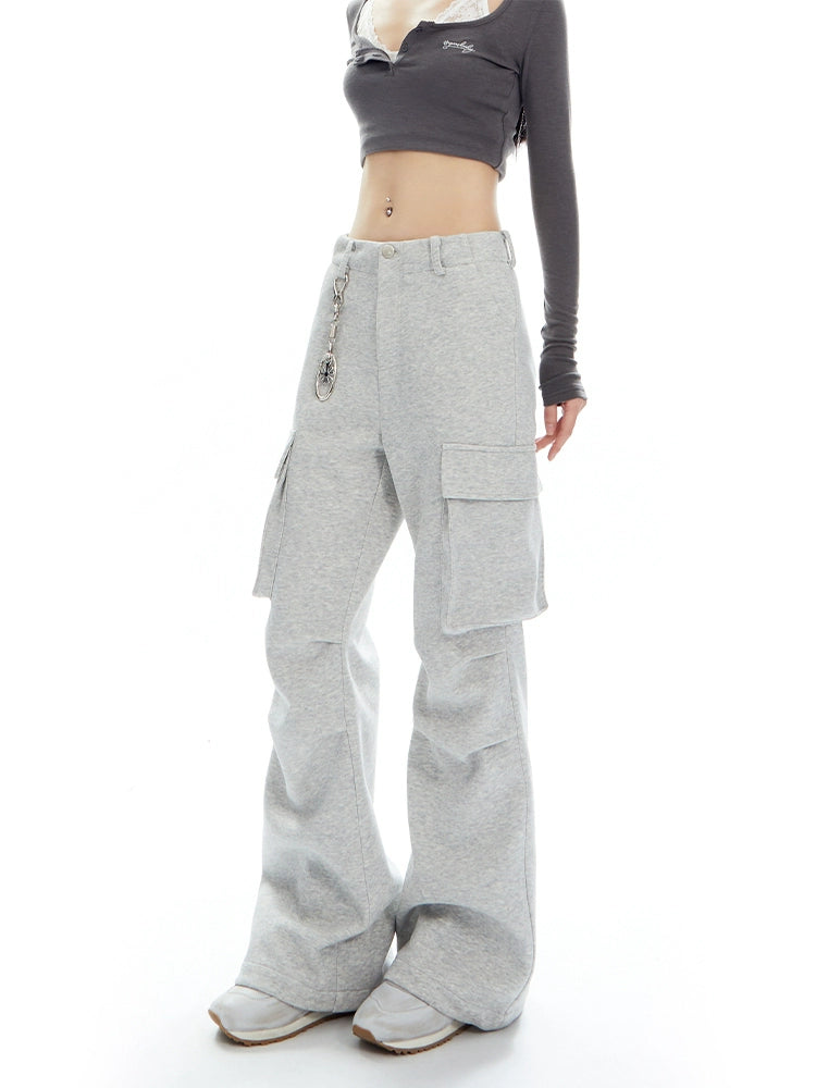 Pleated Loose Skinny Leggings Cargo Pants