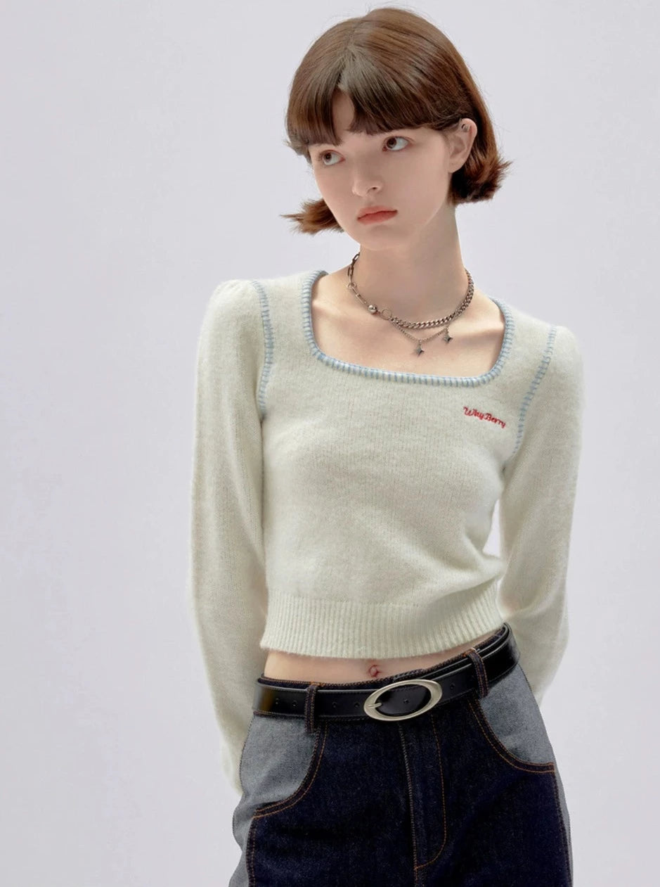 slim sweater tops