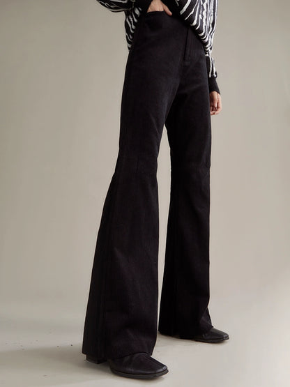 Vintage corduroy slim flared pants