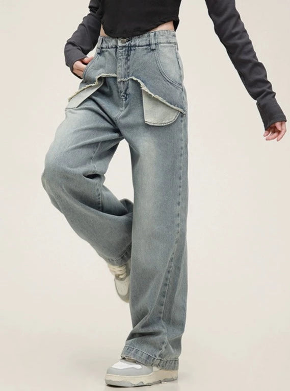 American Vintage Worn-Out Jeans Pants