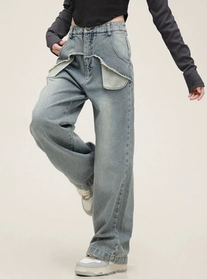 Amerikanische Vintage abgenutzte Jeanshosen