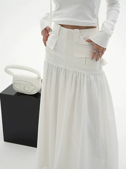 Pleated Gather Skirt