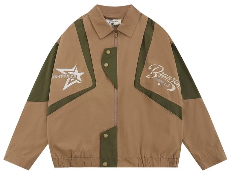 American cargo retro lapel jacket