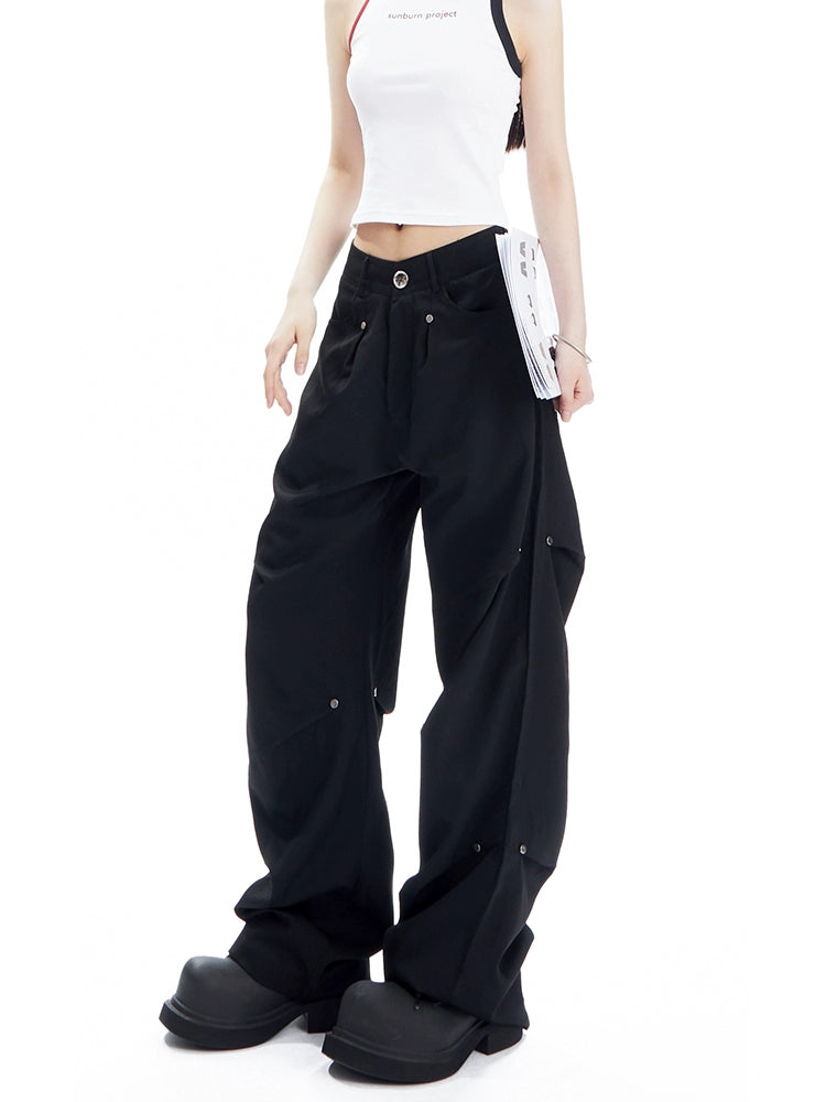 American Low Sized Loose Straight Leg Pants