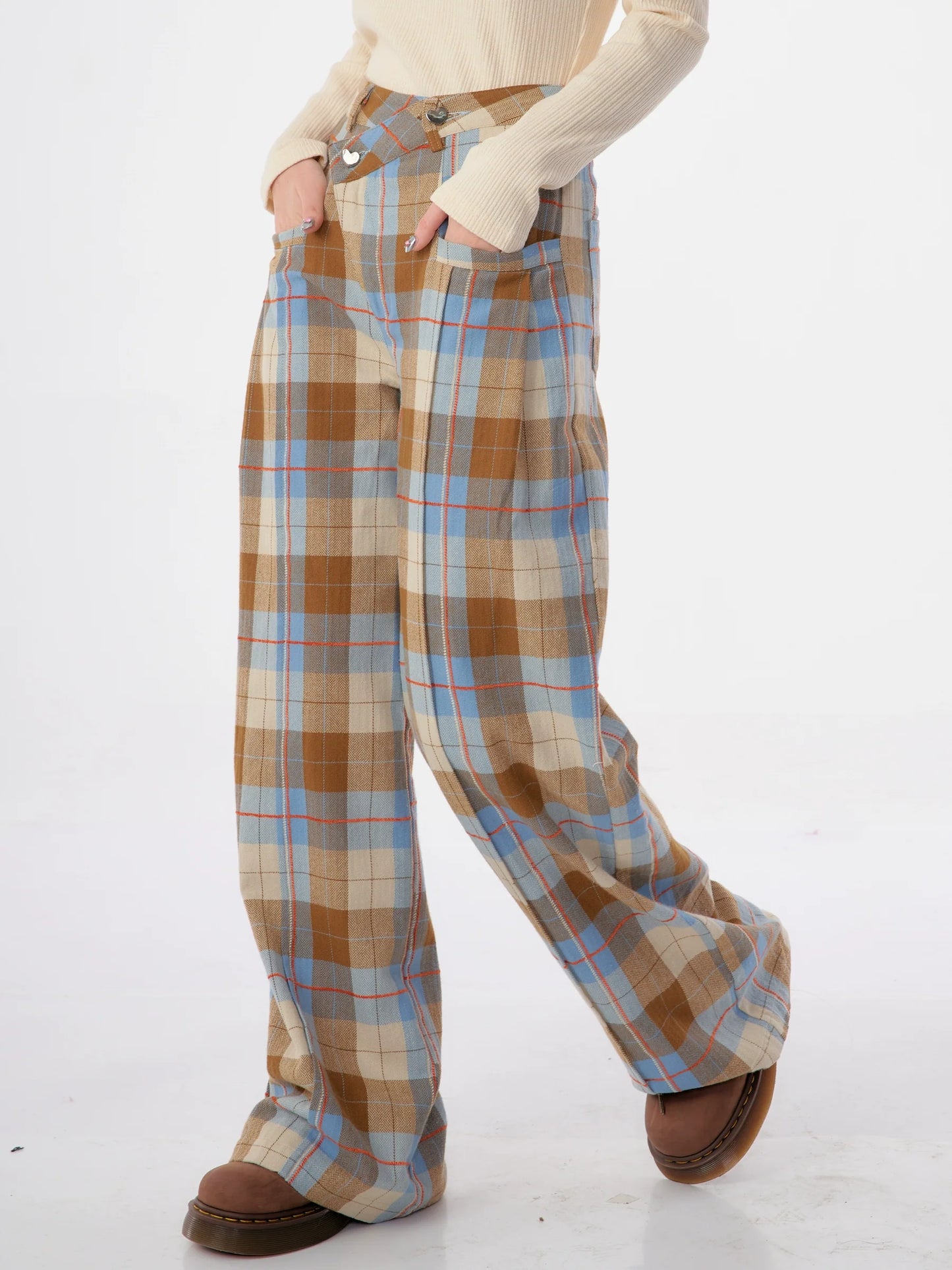 Plaid Casual Pants