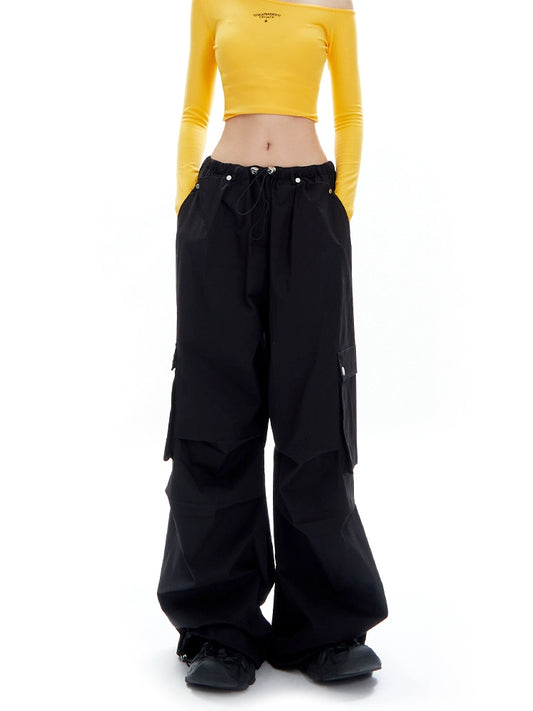 Loose Casual Straight Wide-Leg Pants