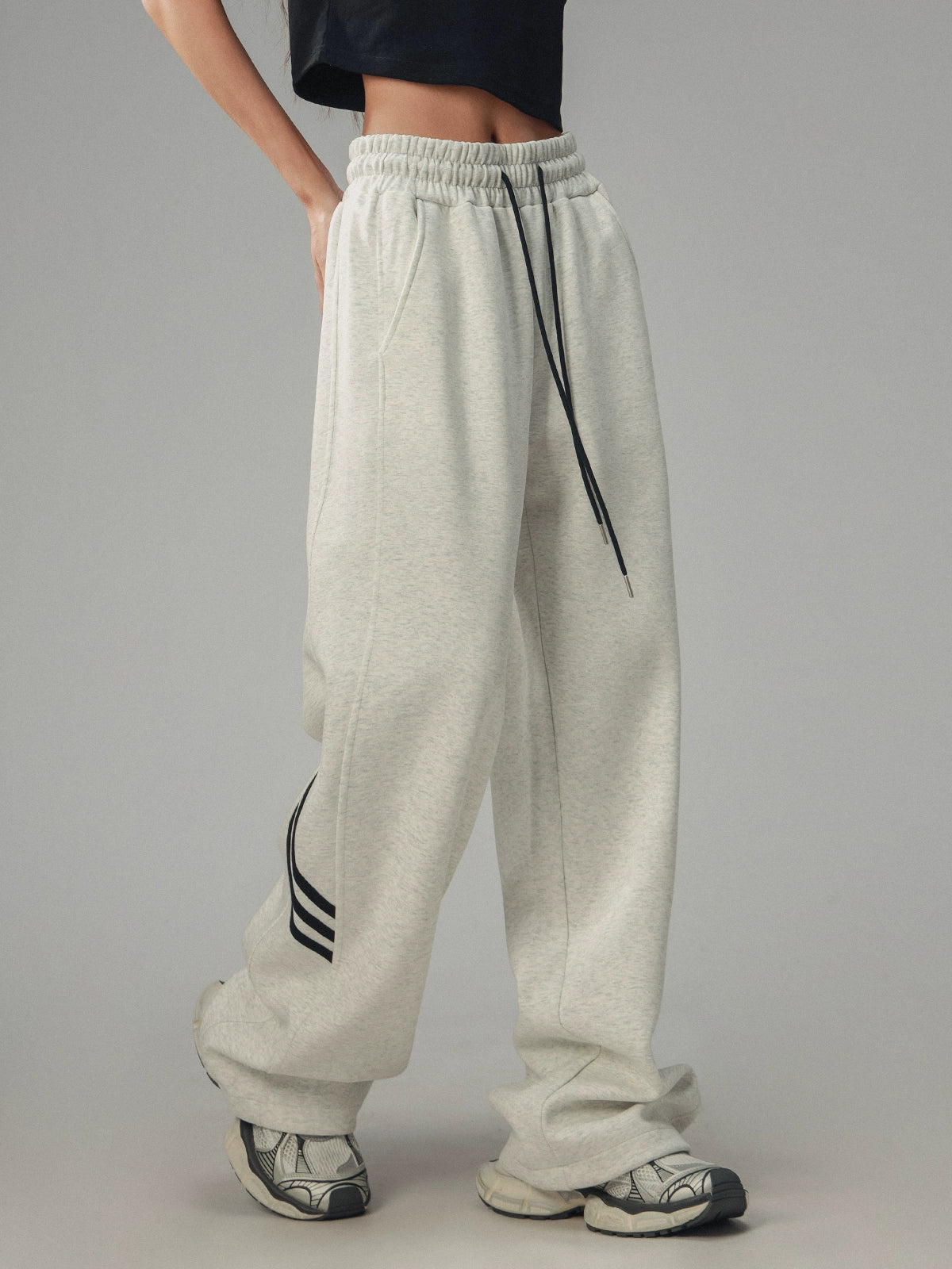 Amerikanische Retro Drei-Barren-Sweat Pants