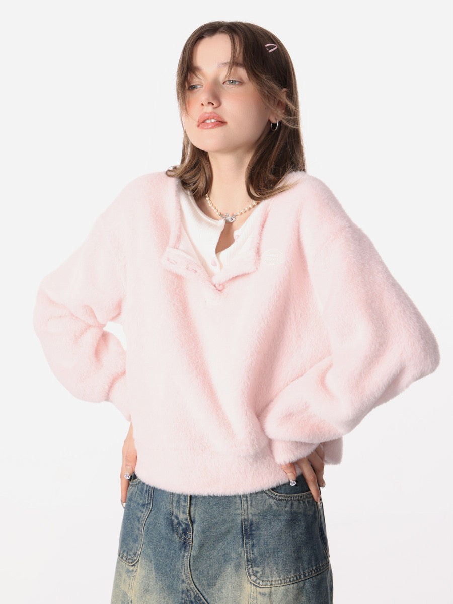 Solid Milk Fufu Sweater