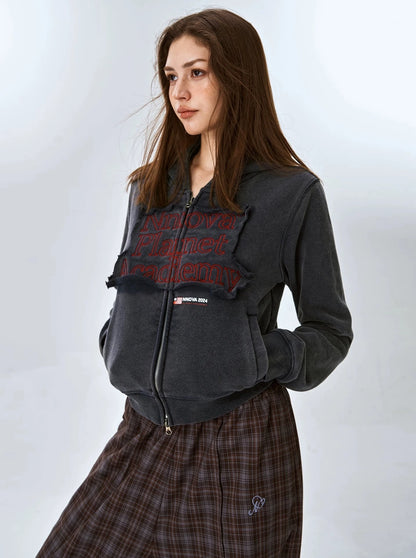 American Retro Short Hoodie Jacket