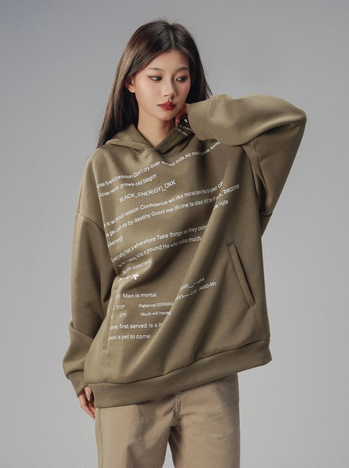 American Casual Hooded Sleeve Top