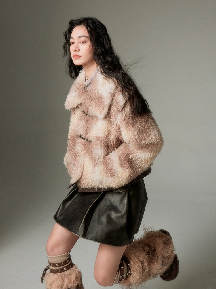 LAMB ROLL FUR JACKET