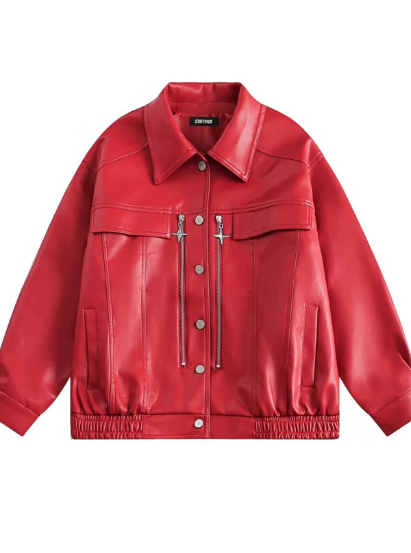 American PU leather jacket