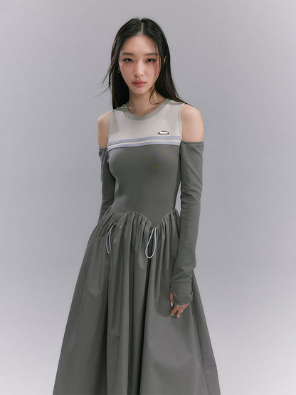 Mimolle-length off-the-shoulder dress