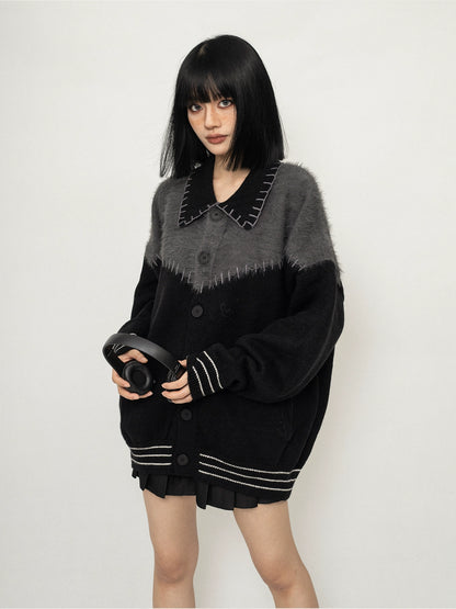 Cardigan Sweater Lapel Knit Jacket