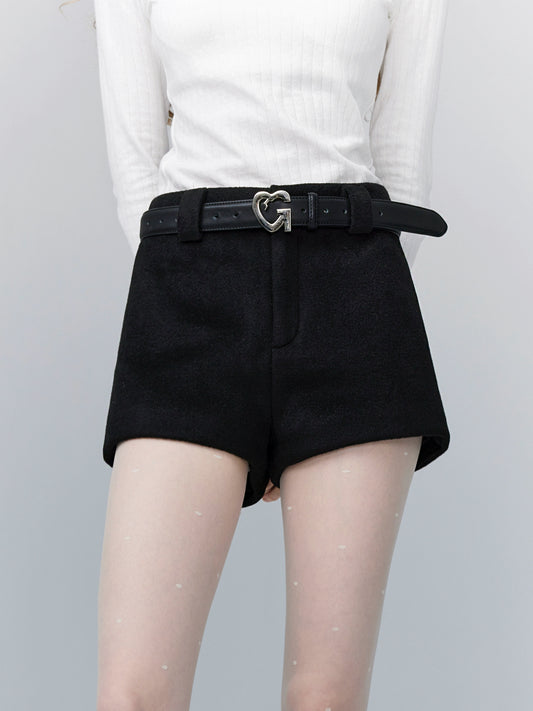 Tweed Shorts Girl Hip Casual Hosen