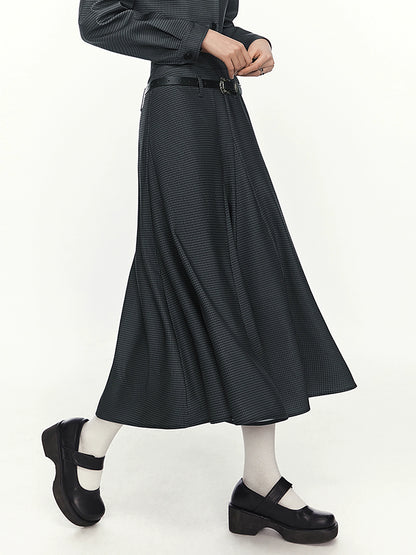 Workwear style midi skirt