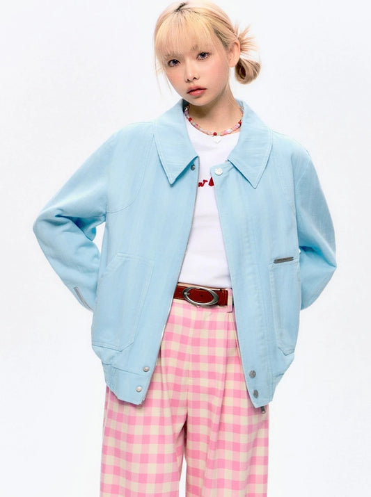 Retro Denim Short Jacket