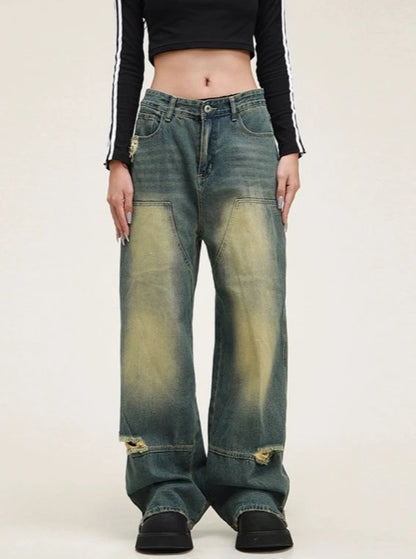 American Vintage Ripped Wash Pants