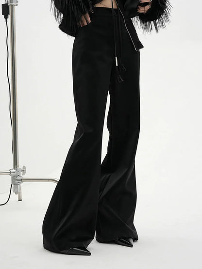 Zip Flared Pants