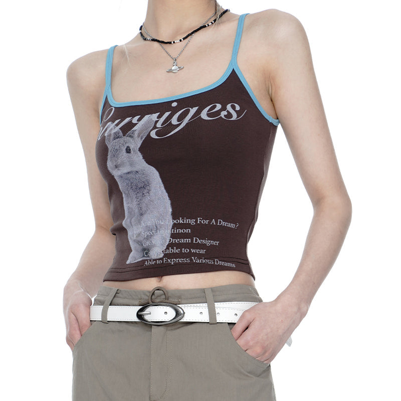 Rabbit design summer camisole