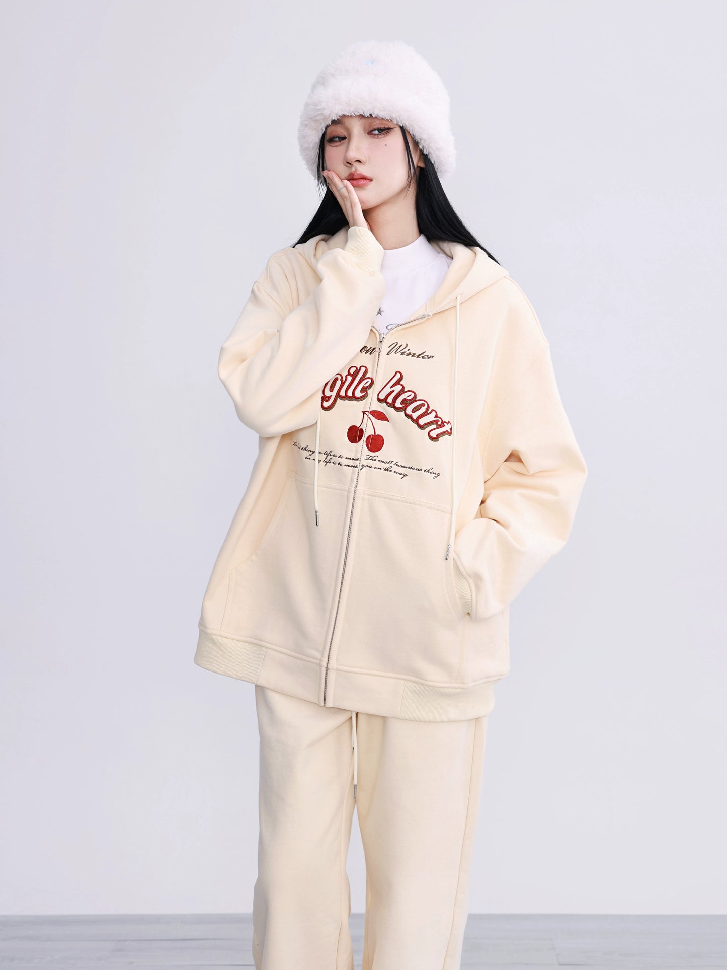 Casual Sporty Jacket Set