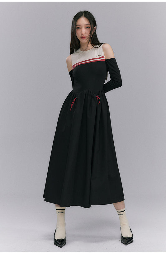 Mimolle-length off-the-shoulder dress