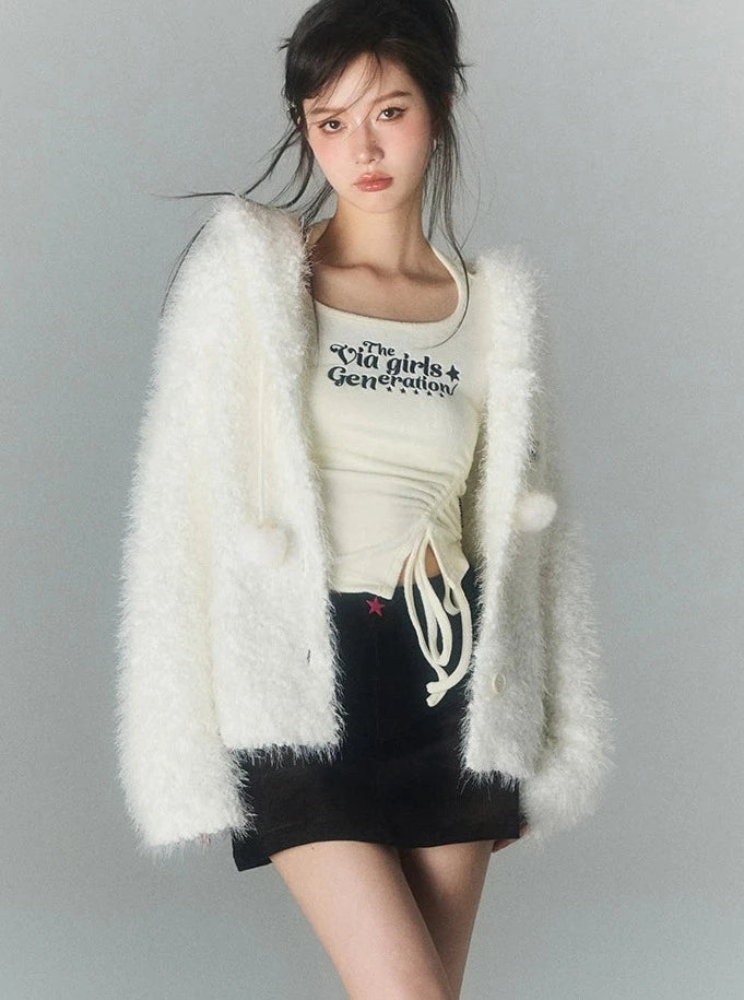 Hairball knit jacket