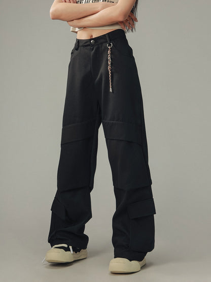 Sense Black Trousers Cargo Pants