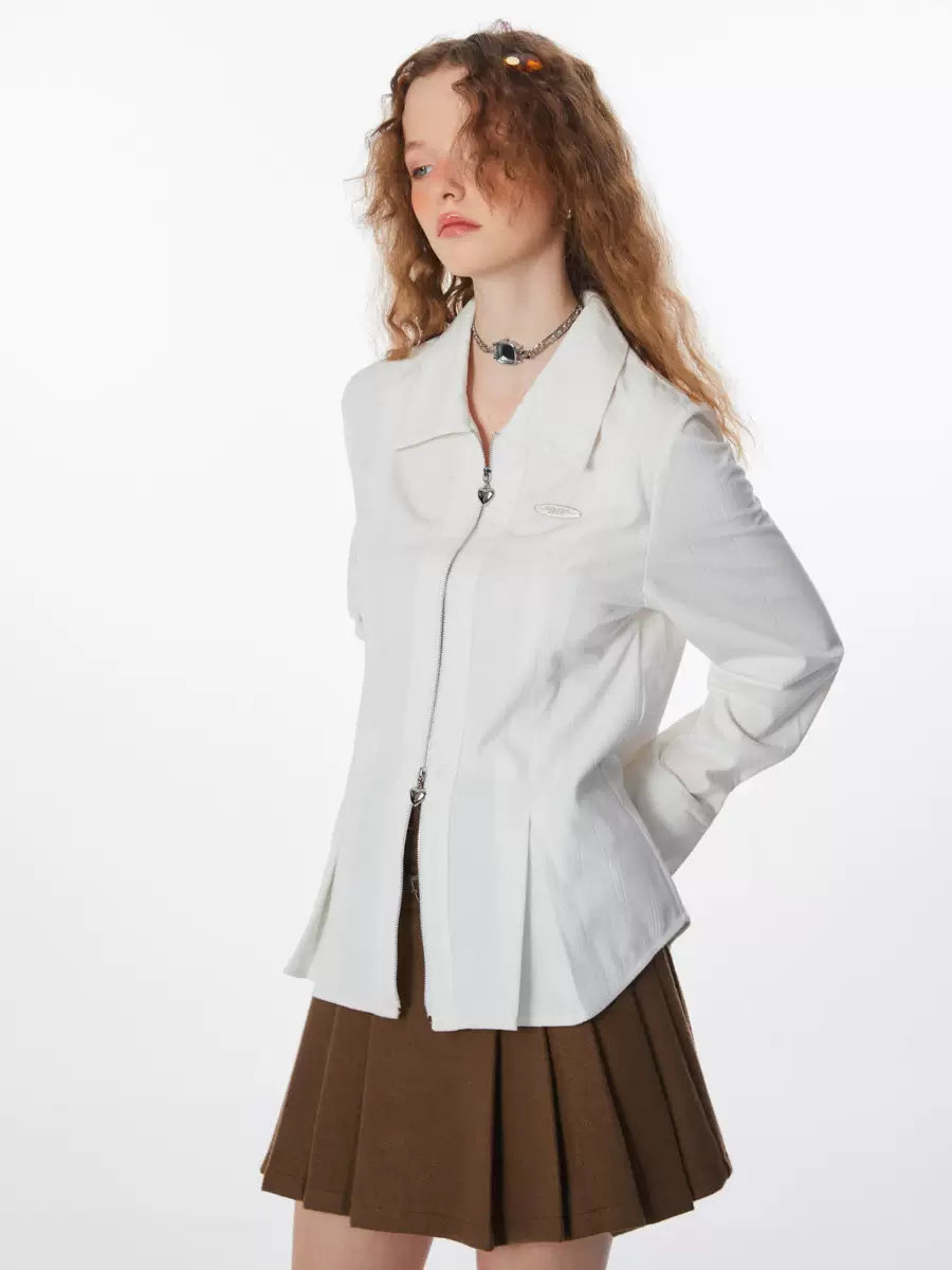 American polo collar double-head shirt