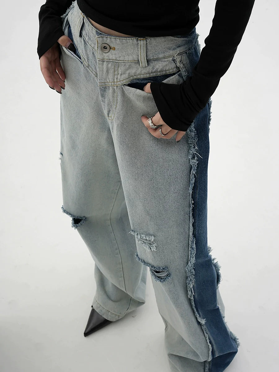 Side Switch Denim Pants