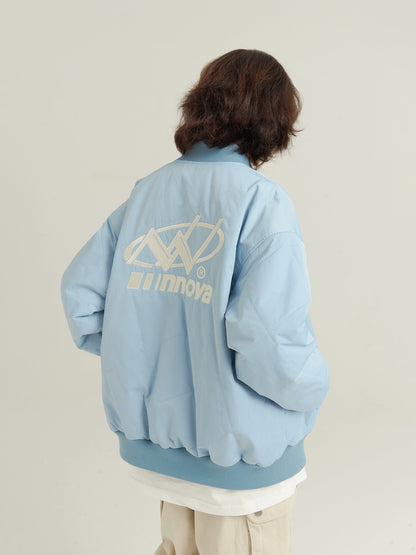 American Retro Winter Diamond Baseball Uniform -Baumwolljacke